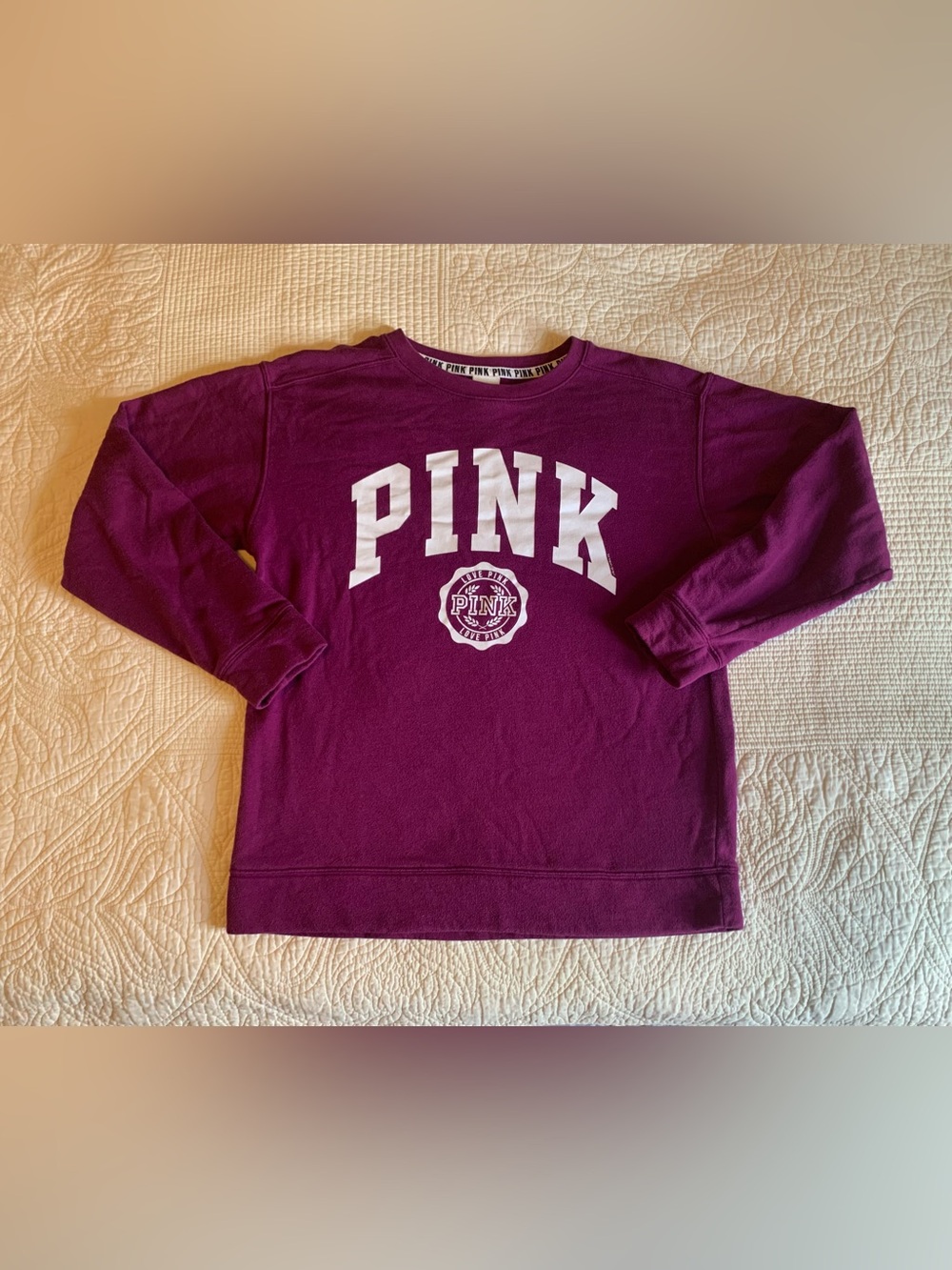 Victoria's Secret PINK Campus Crewneck Sweatshirt